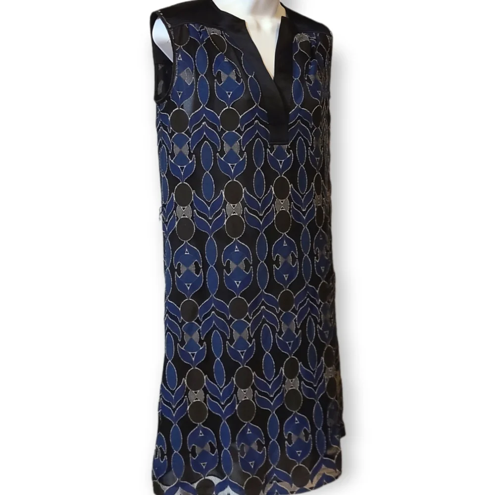 Tory Burch Silk Blend Harbor Sleeveless Dress